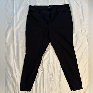 LOFT - Plus - Ankle Skinny Dress Pants - Black